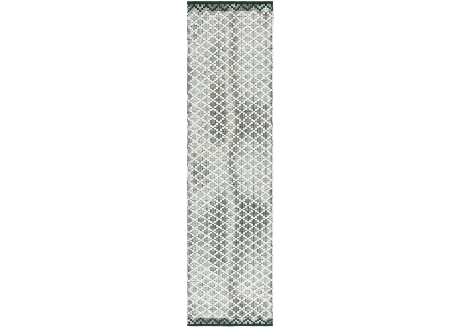 VERMONT 908 GREEN  2'-3' x 9' Runner Rug