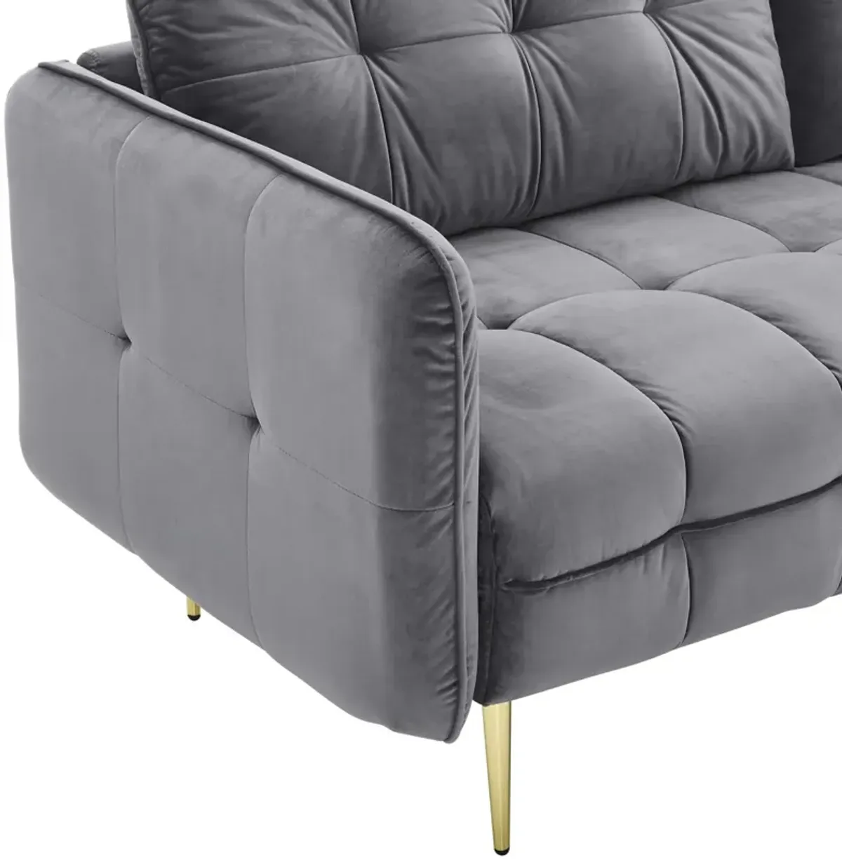 Cameron Tufted Performance Velvet Sofa