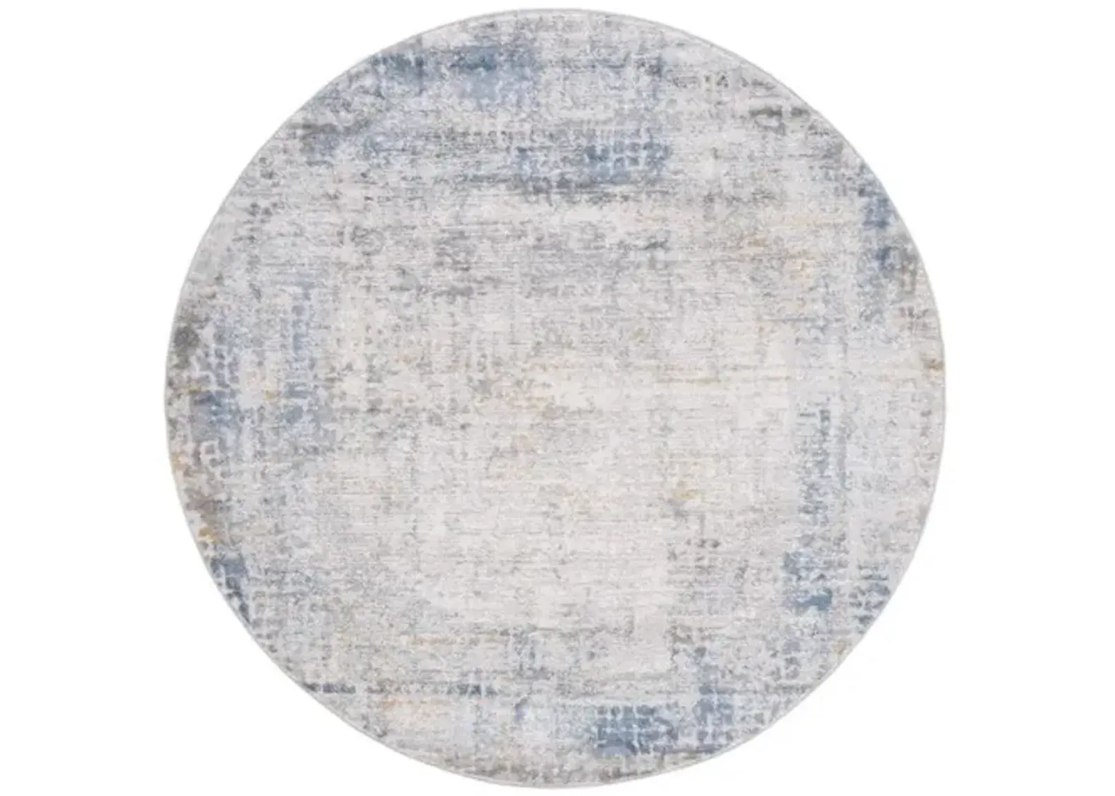 PALMA 338 Blue 6'-7' X 6'-7' Round Round Rug