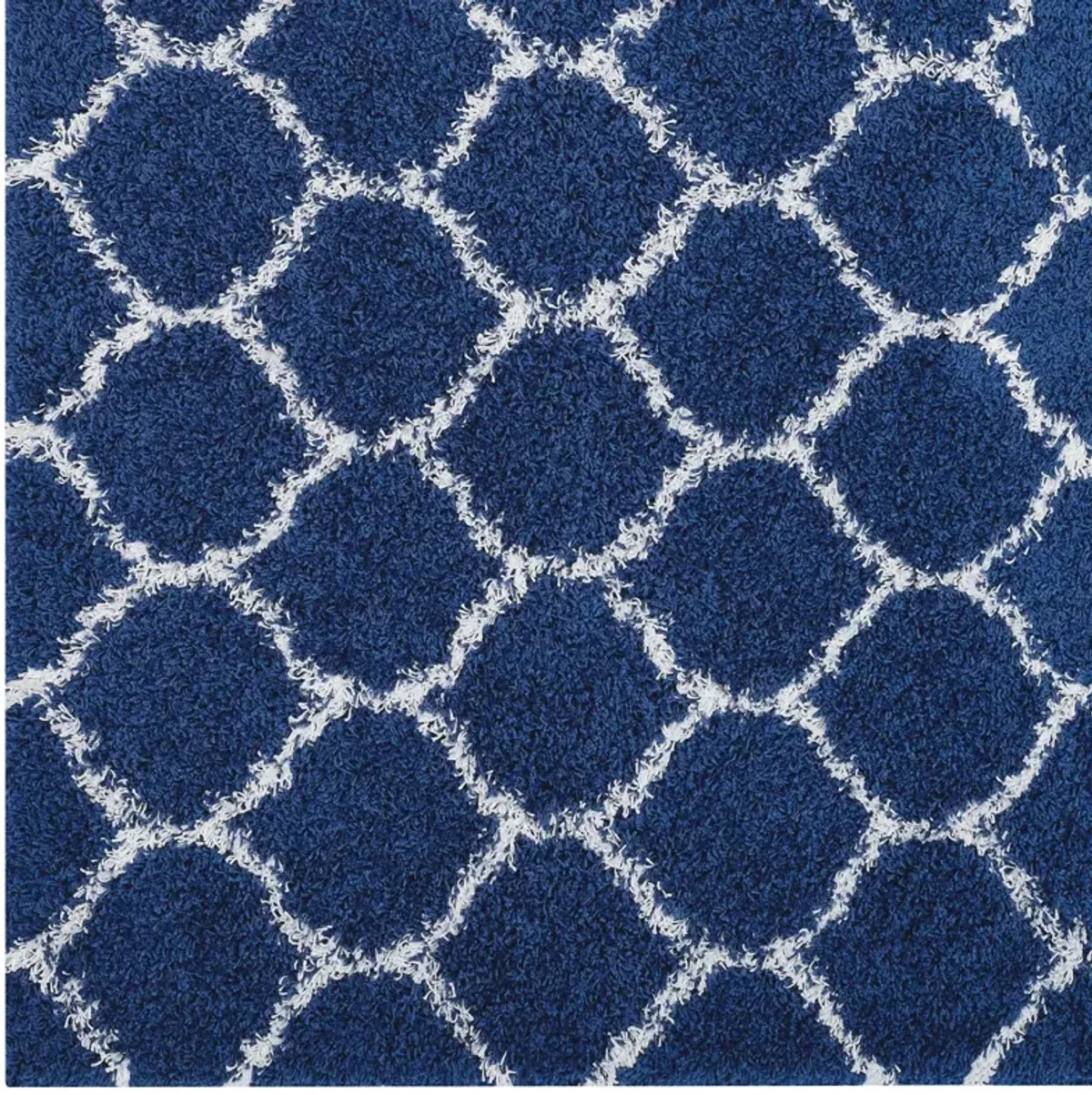 Solvea Moroccan Trellis 5x8 Shag Area Rug