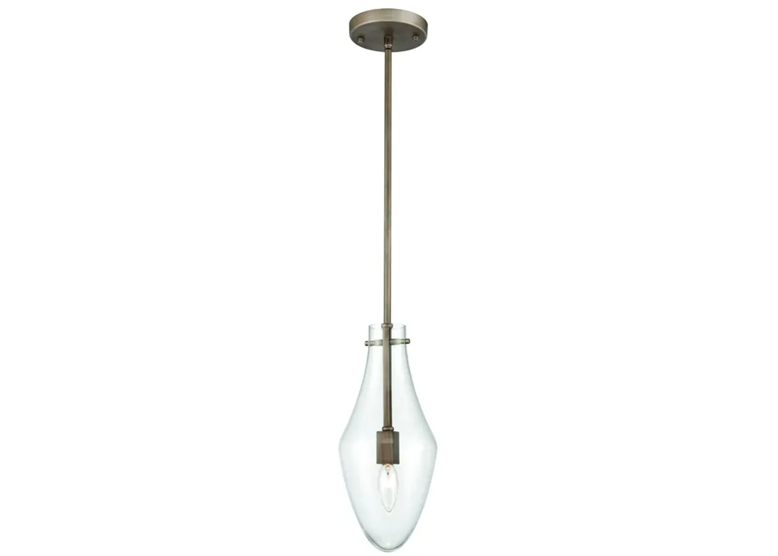 Culmination 6" Wide 1-Light Mini Pendant - Weathered Zinc