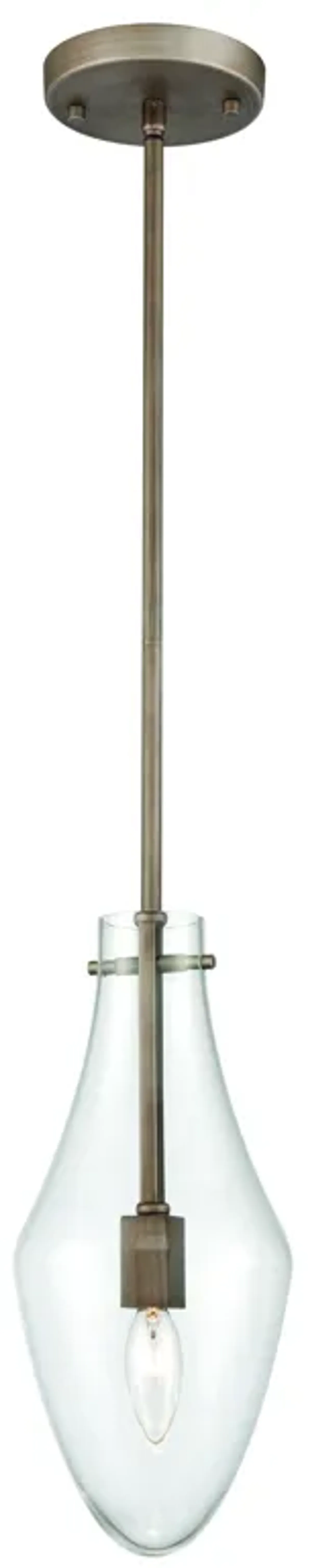 Culmination 6" Wide 1-Light Mini Pendant - Weathered Zinc