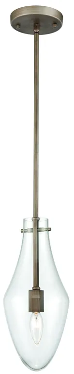 Culmination 6" Wide 1-Light Mini Pendant - Weathered Zinc