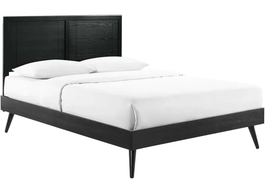 Marlee Twin Wood Platform Bed With Splayed Legs