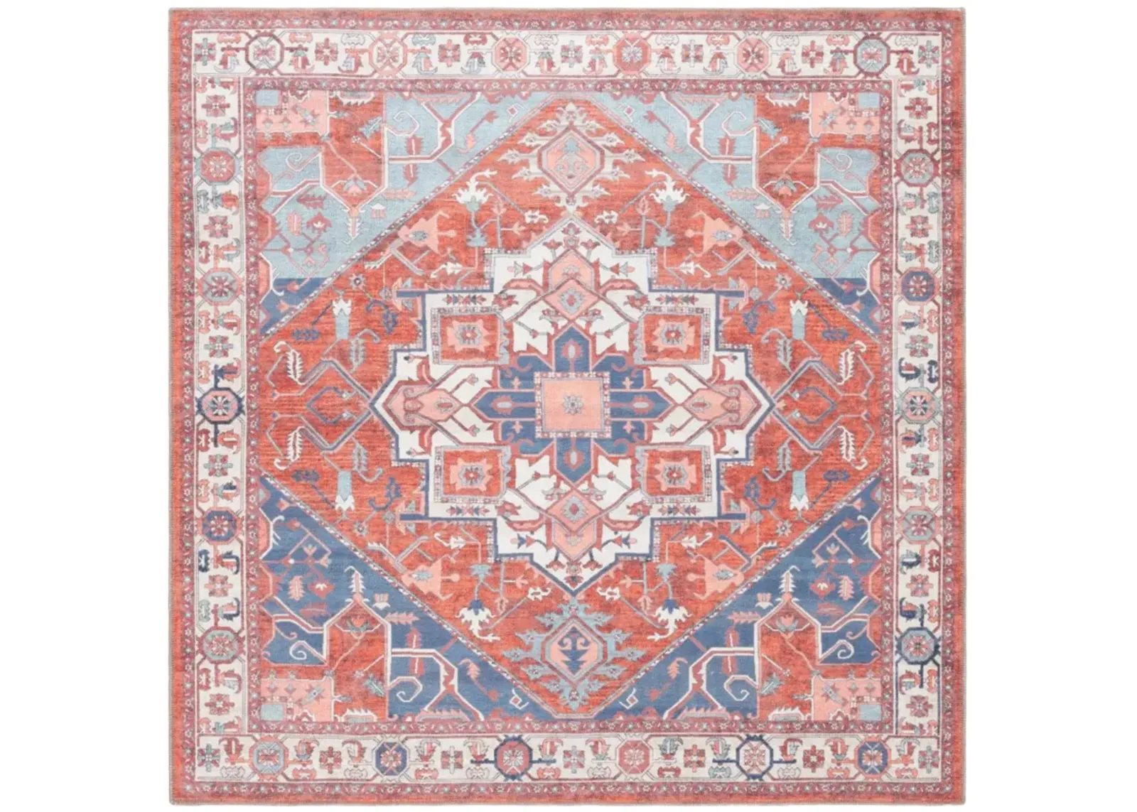 SERAPI 811 RUST  6'-7' x 6'-7' Square Square Rug