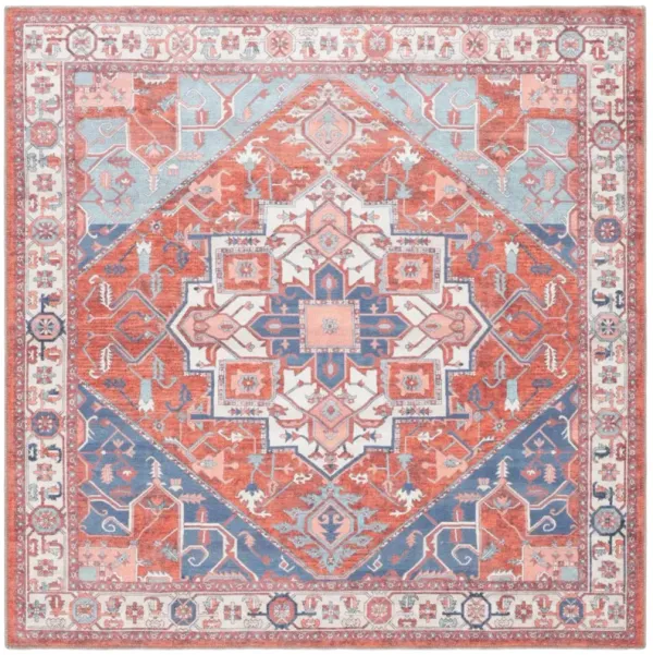 SERAPI 811 RUST  6'-7' x 6'-7' Square Square Rug