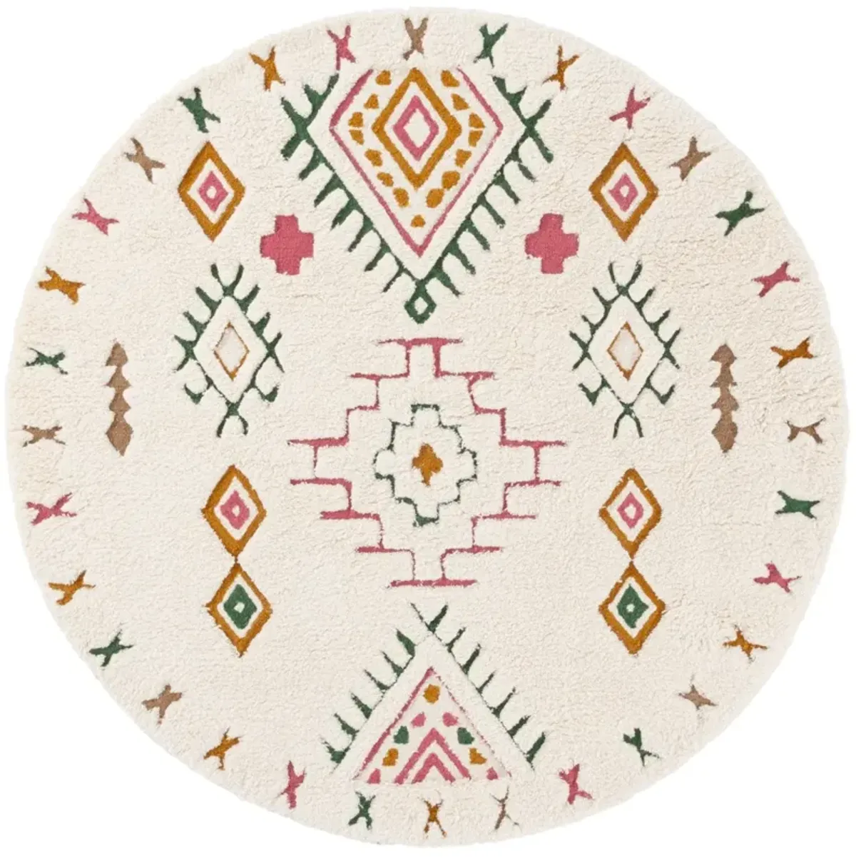 CASABLANCA 920 IVORY  6' x 6' Round Round Rug