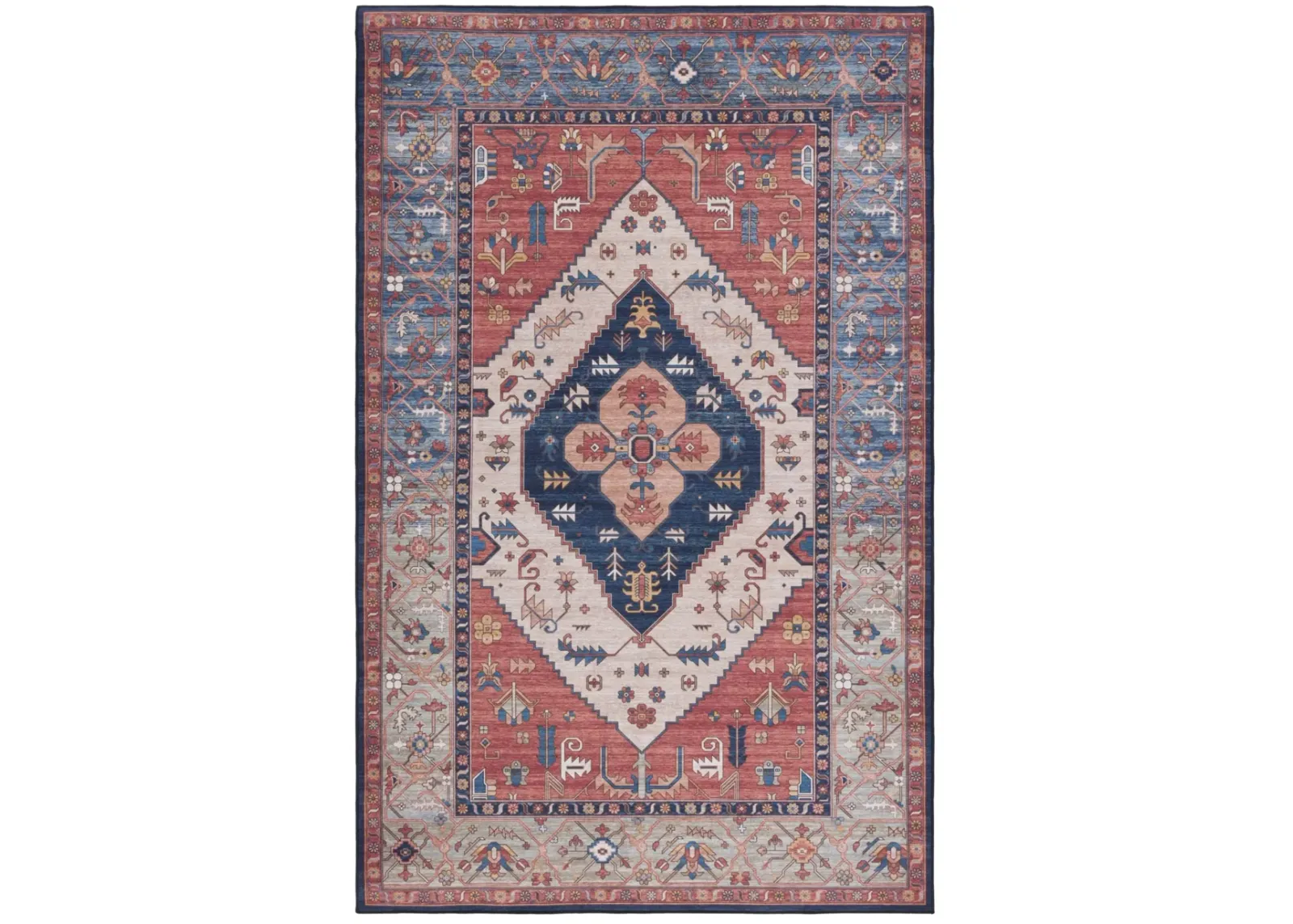 TUCSON 153 M/W S/R RUST  2'-6' x 4' Accent Rug