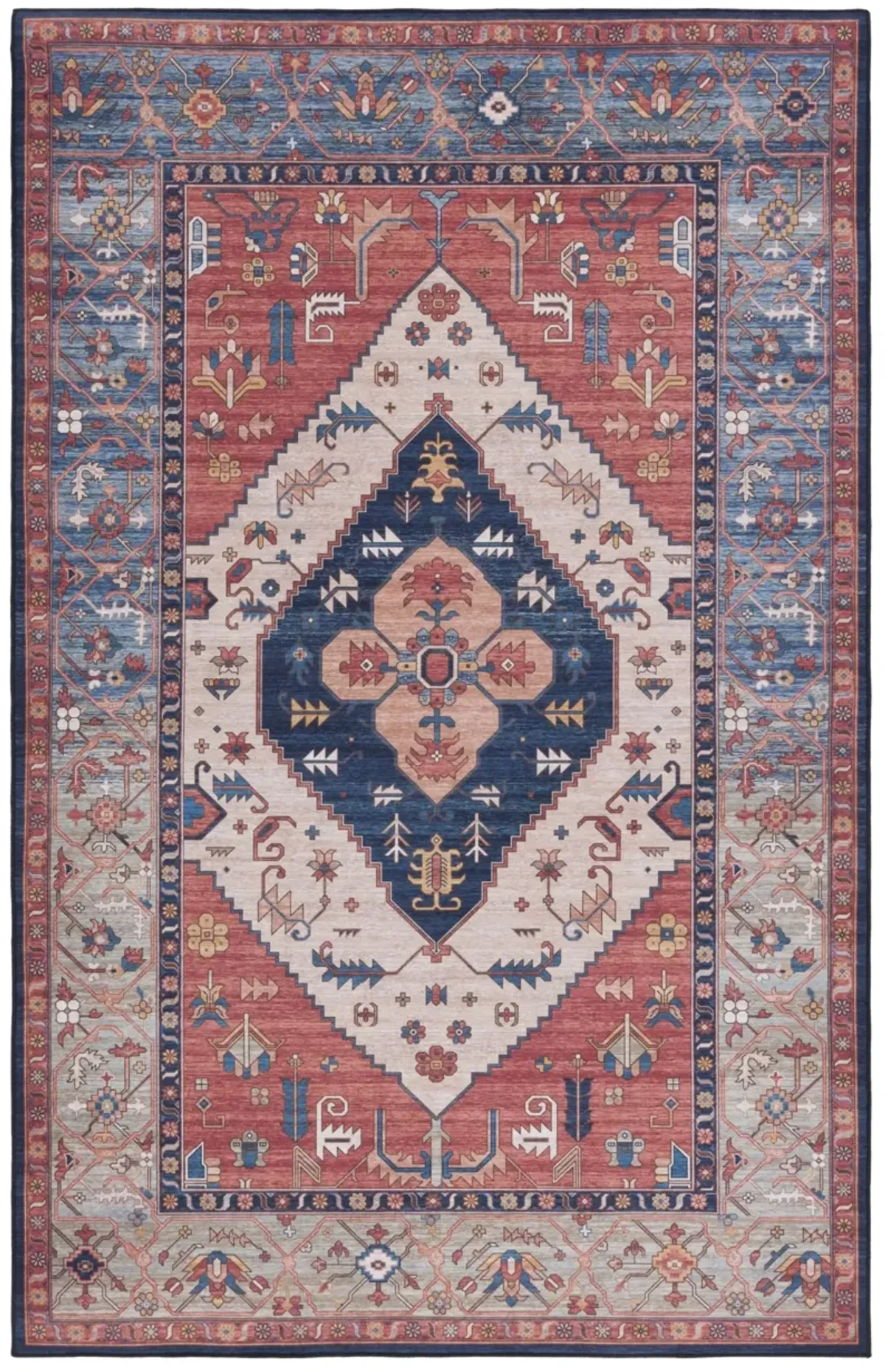 TUCSON 153 M/W S/R RUST  2'-6' x 4' Accent Rug