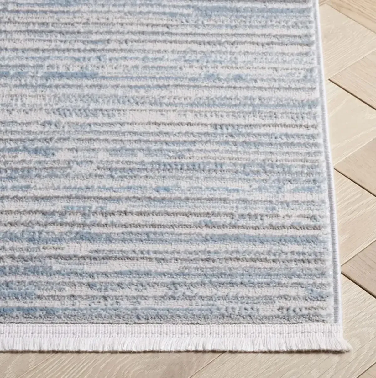 MILA 224 LIGHT BLUE  2'-2' x 8' Runner Rug