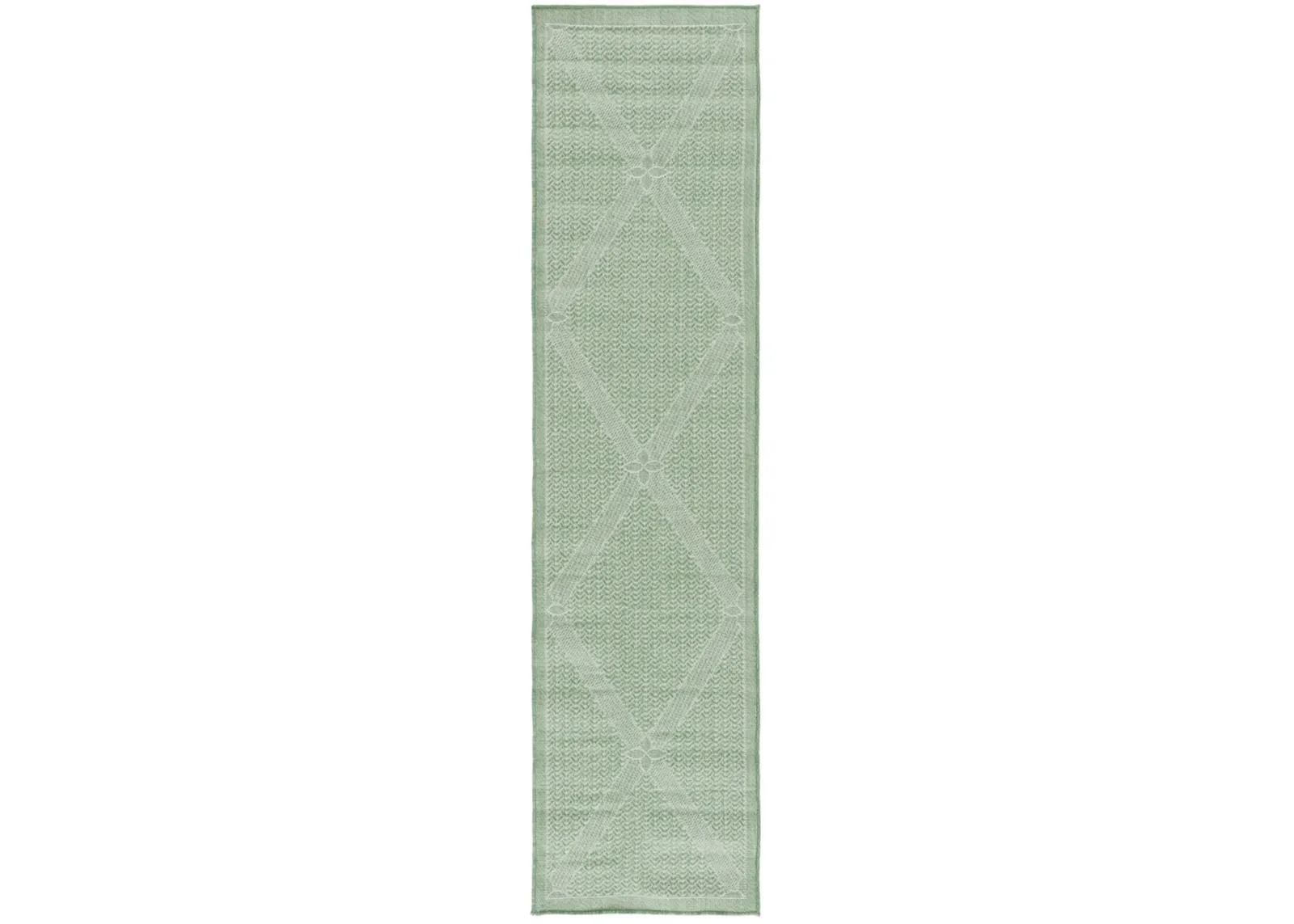 BERMUDA  851 Green 2' X 8' Runner Rug