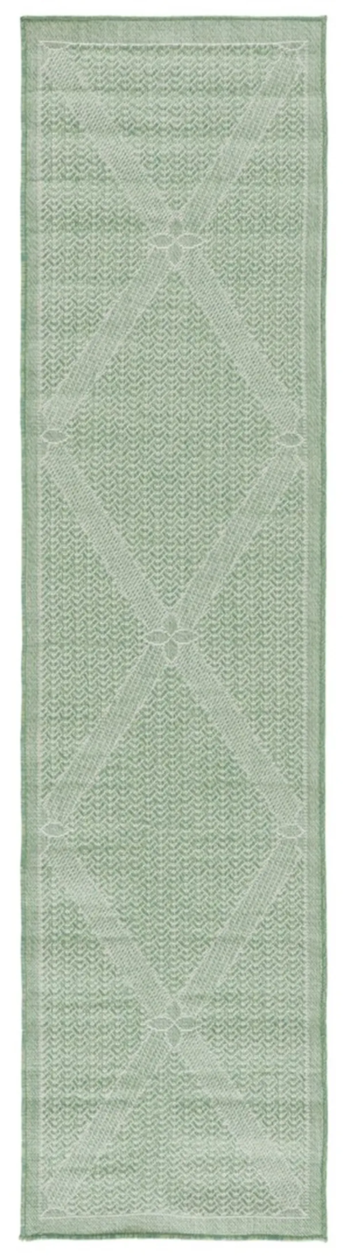 BERMUDA  851 Green 2' X 8' Runner Rug