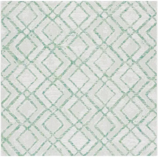 COURTYARD  8951 IVORY  6'-7' x 6'-7' Square Square Rug