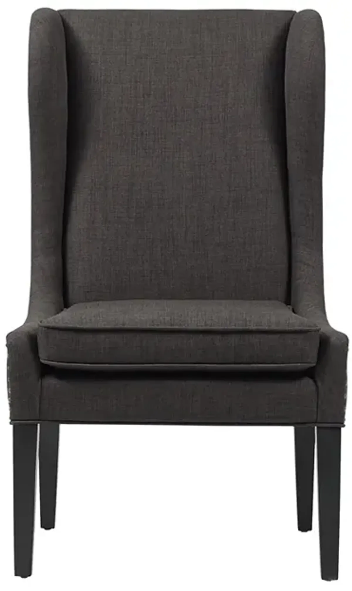 Madison Park Garbo Charcoal Captains Dining Chair