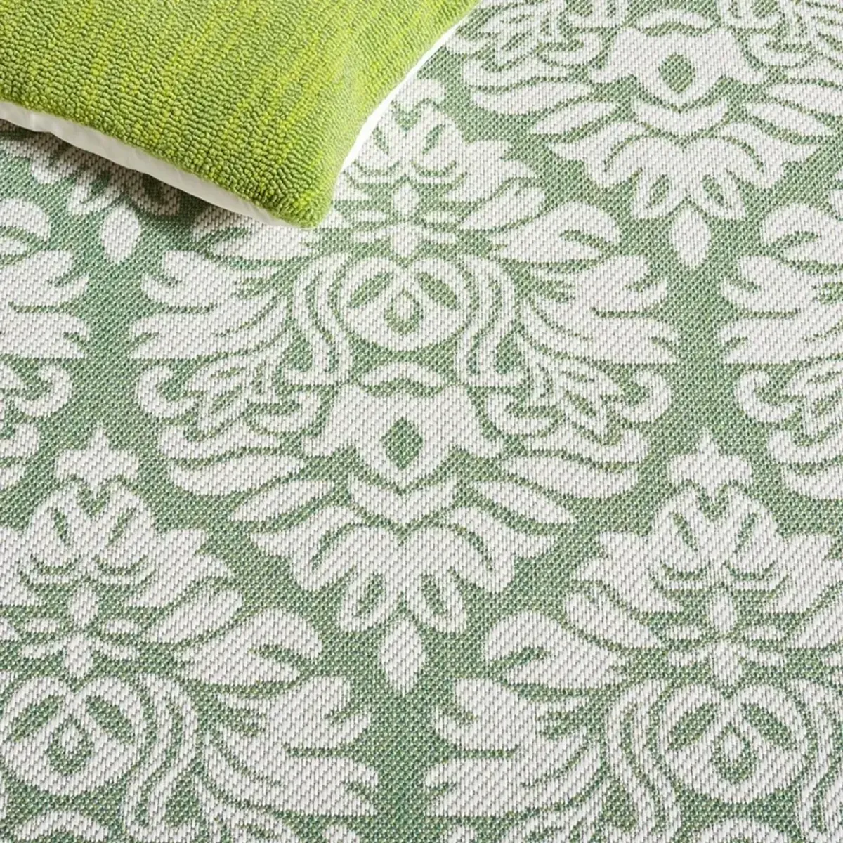 BERMUDA  821 Green 8' X 10' Large Rectangle Rug