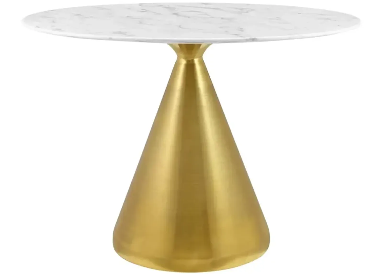 Tupelo 42" Oval Artificial Marble Dining Table