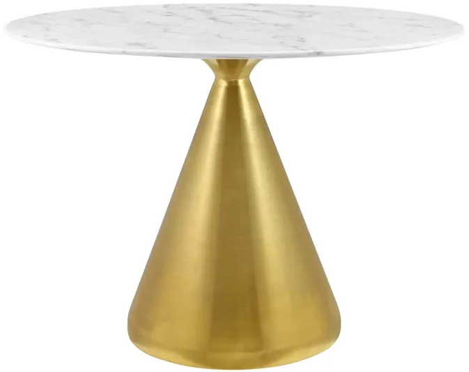 Tupelo 42" Oval Artificial Marble Dining Table