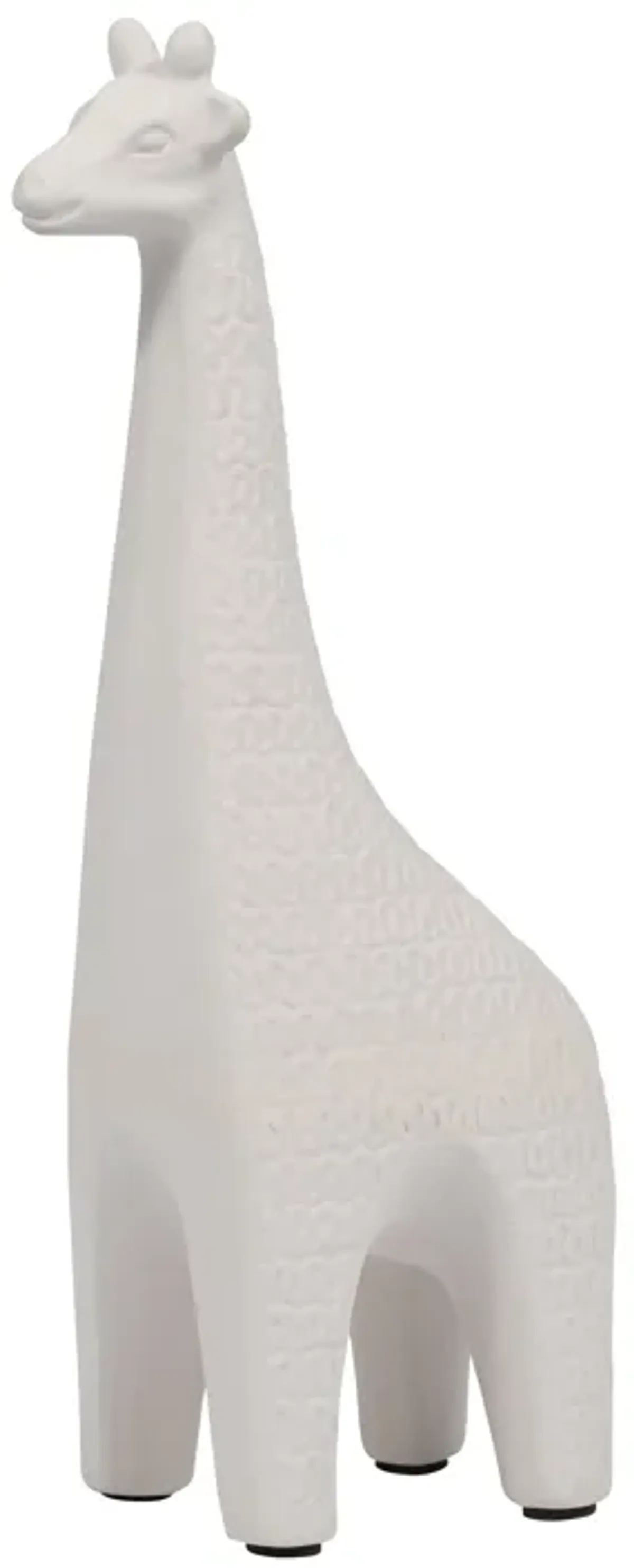 Clay, 12" Loopy Pattern Giraffe, Ivory