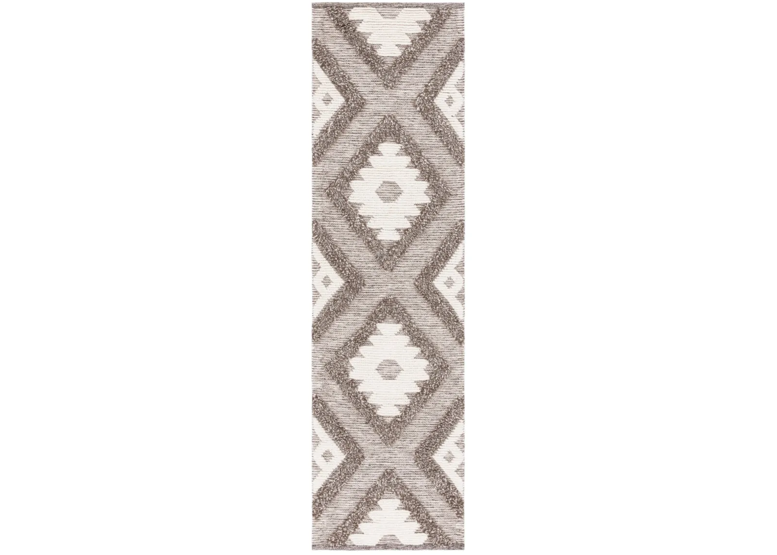 NATURA 203 DARK GREY  2'-3' x 8' Runner Rug