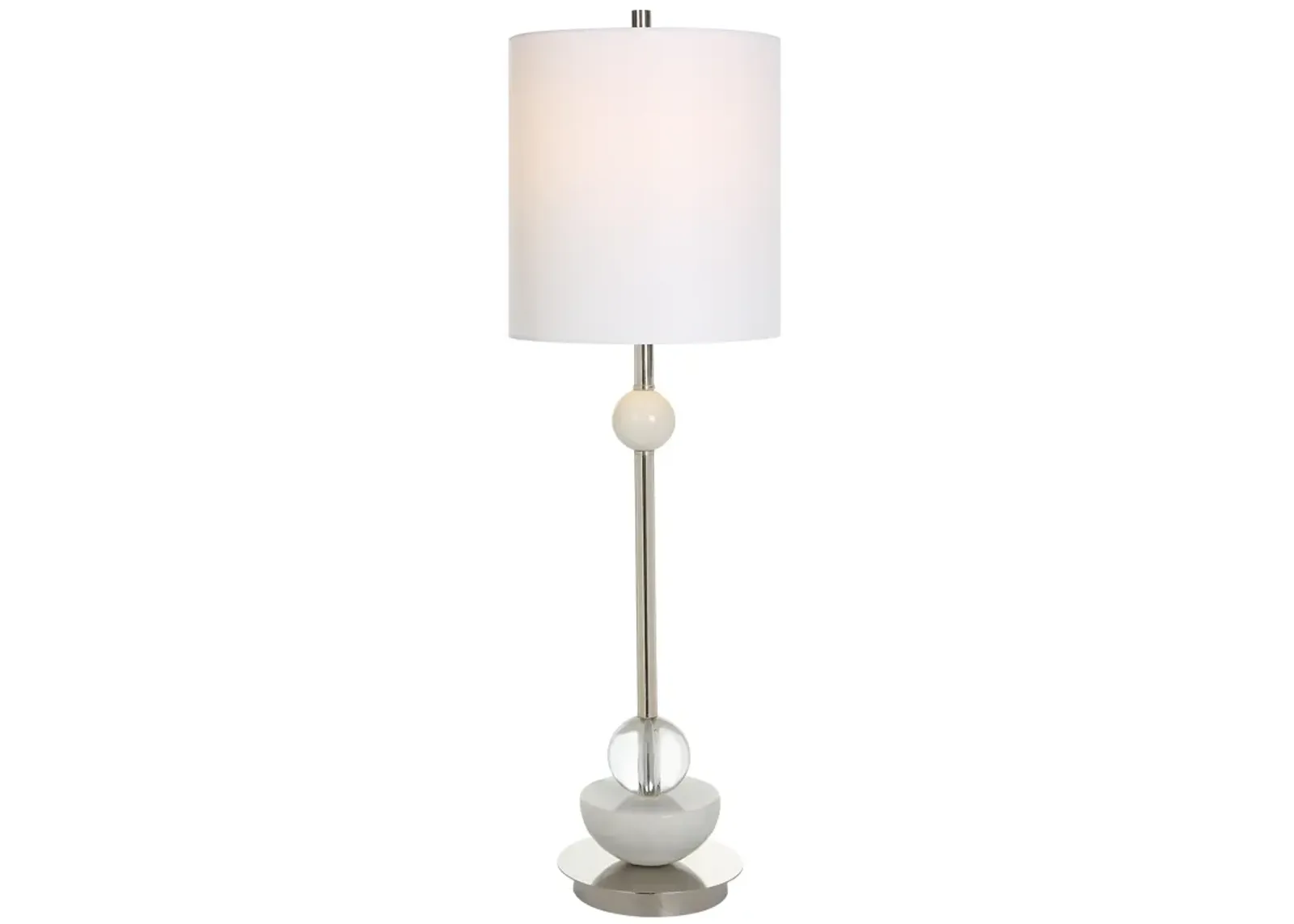 Exposition Nickel Buffet Lamp