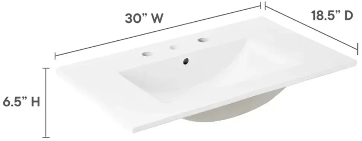 Cayman 30" Bathroom Sink