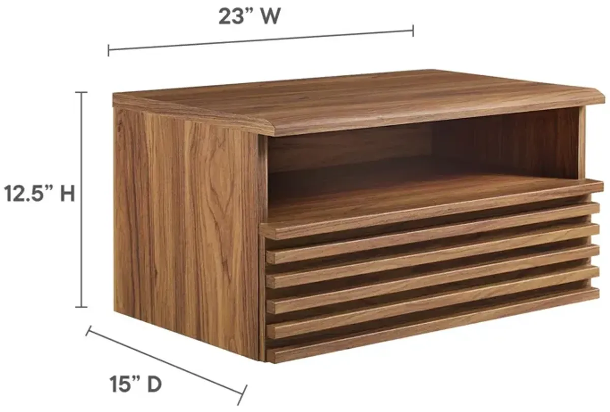 Render Wall-Mount Nightstand