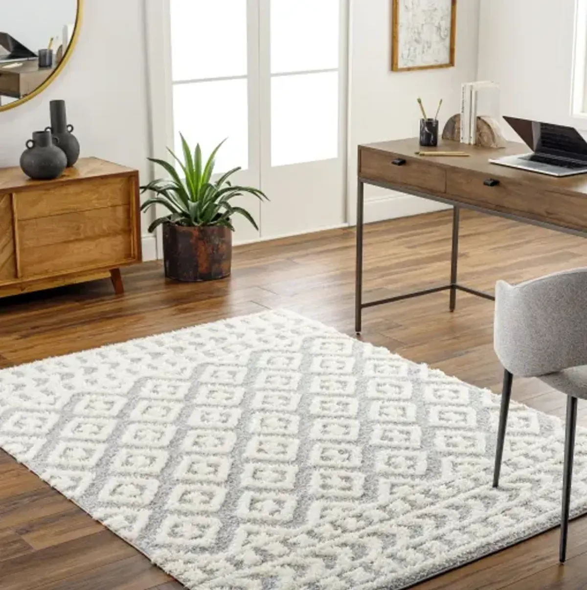 Rodos RDO-2338 5'3" x 7' Machine Woven Rug