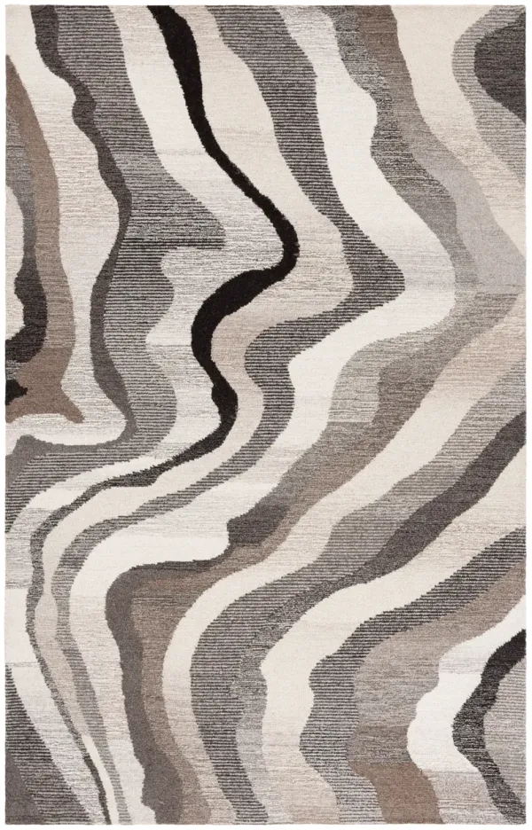 EBONY Hand Tufted 6' x 9' area rug