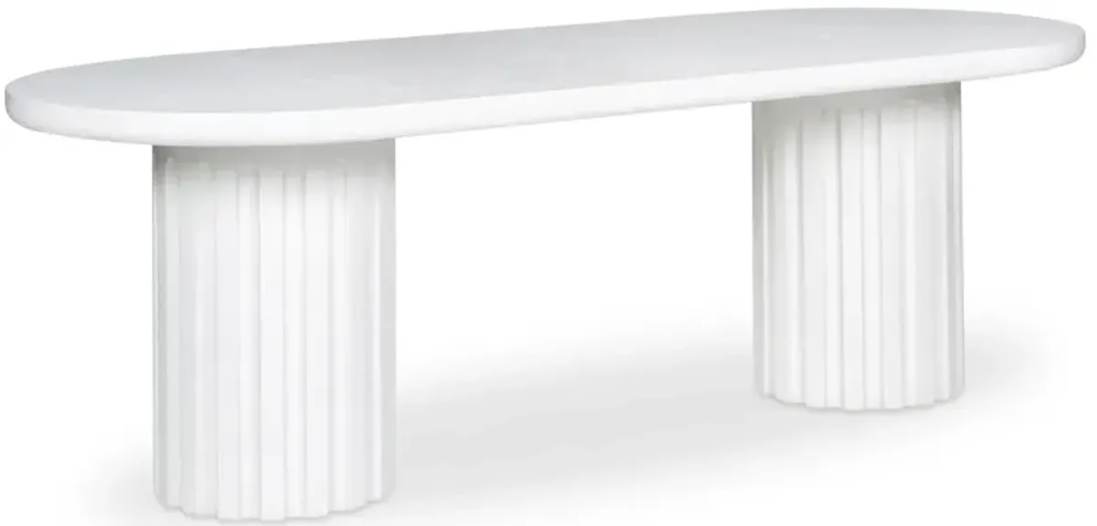 Eris Outdoor Dining Table White