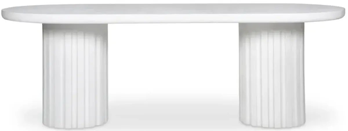 Eris Outdoor Dining Table White