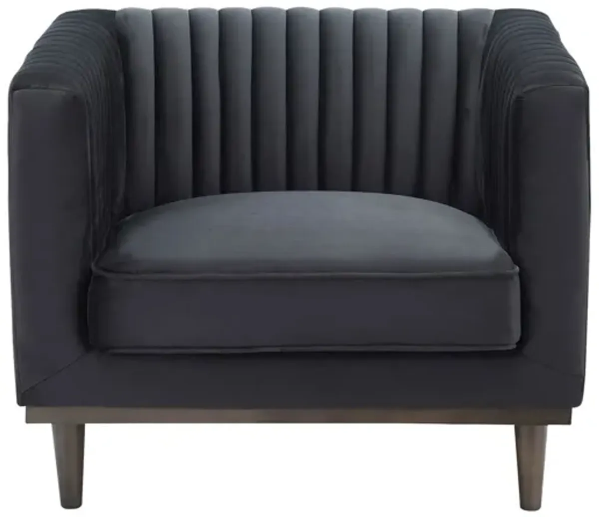 Sage Club Chair - Black Velvet