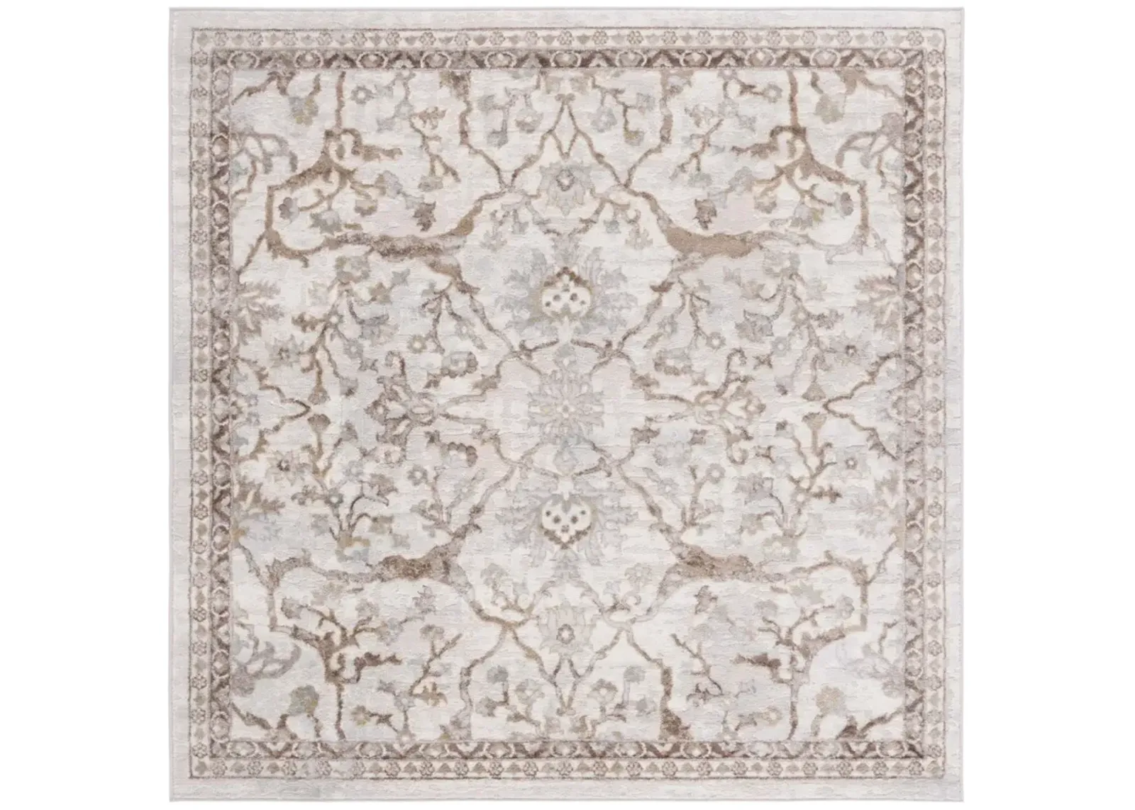 PALMA 336 BEIGE  3' x 3' Square Square Rug