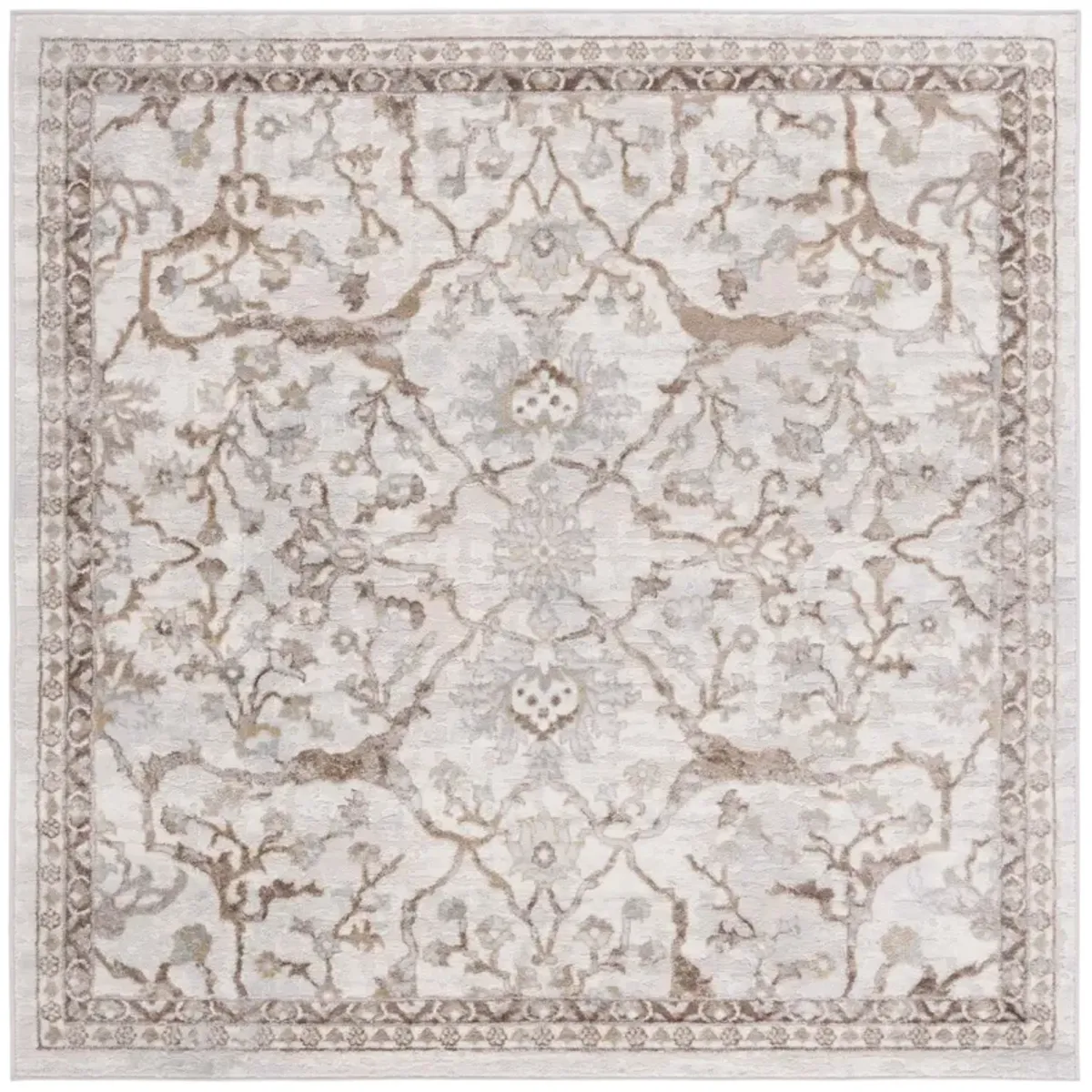 PALMA 336 BEIGE  3' x 3' Square Square Rug