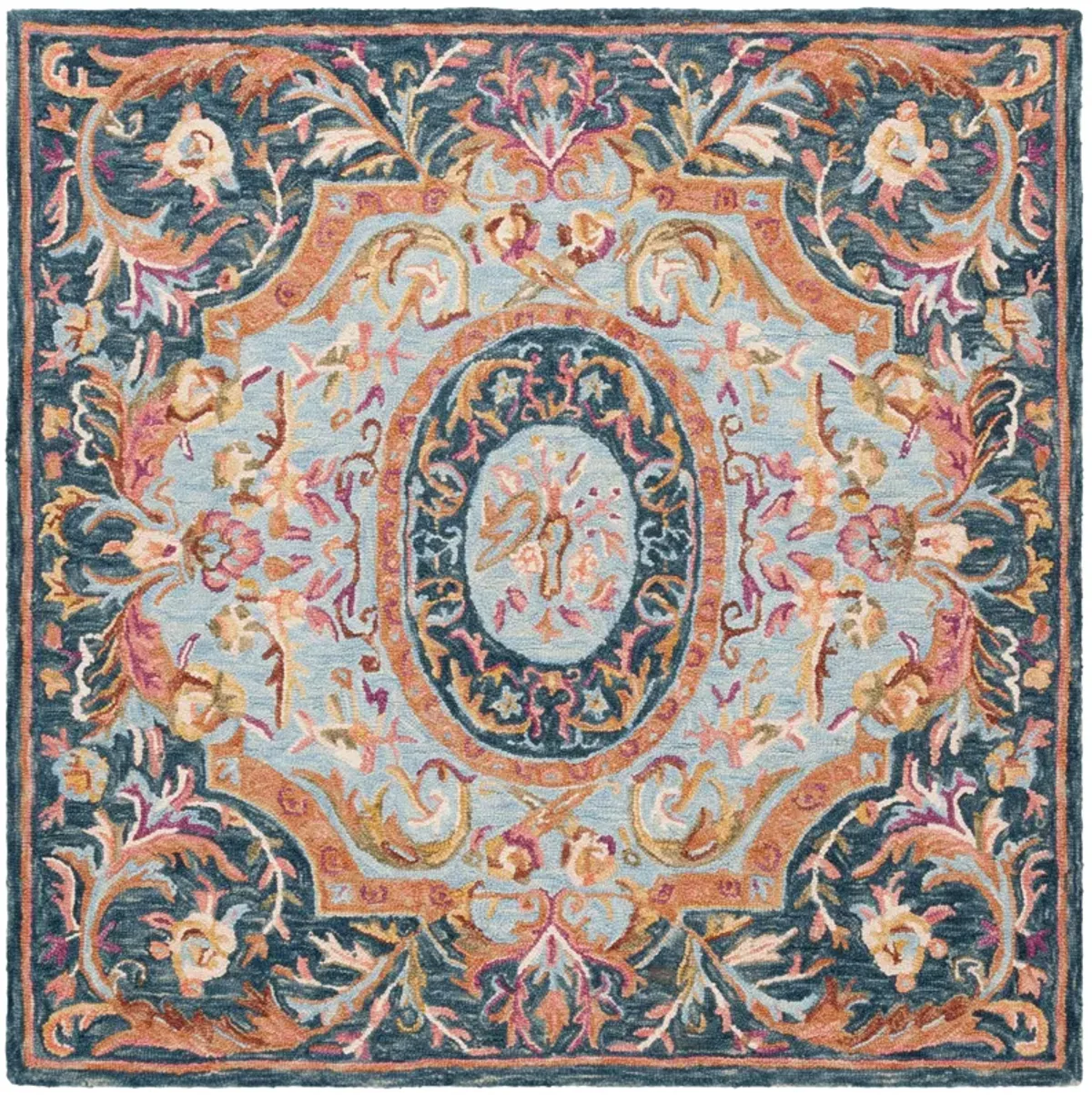 SAVONNERIE Hand Tufted 6' x 6' Square area rug