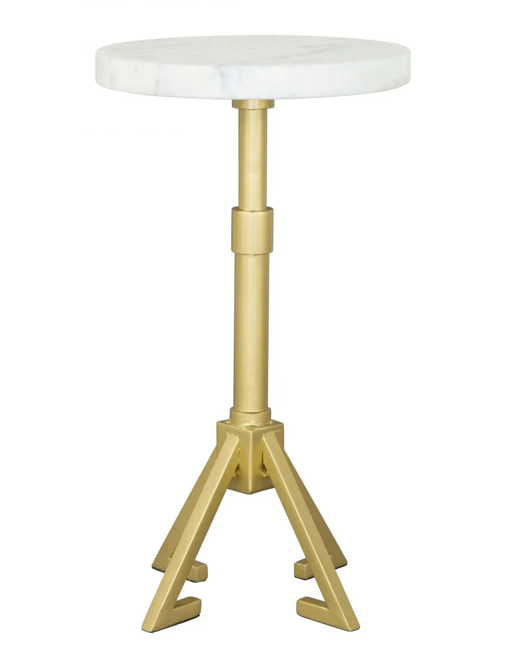 Maurice Side Table White & Gold