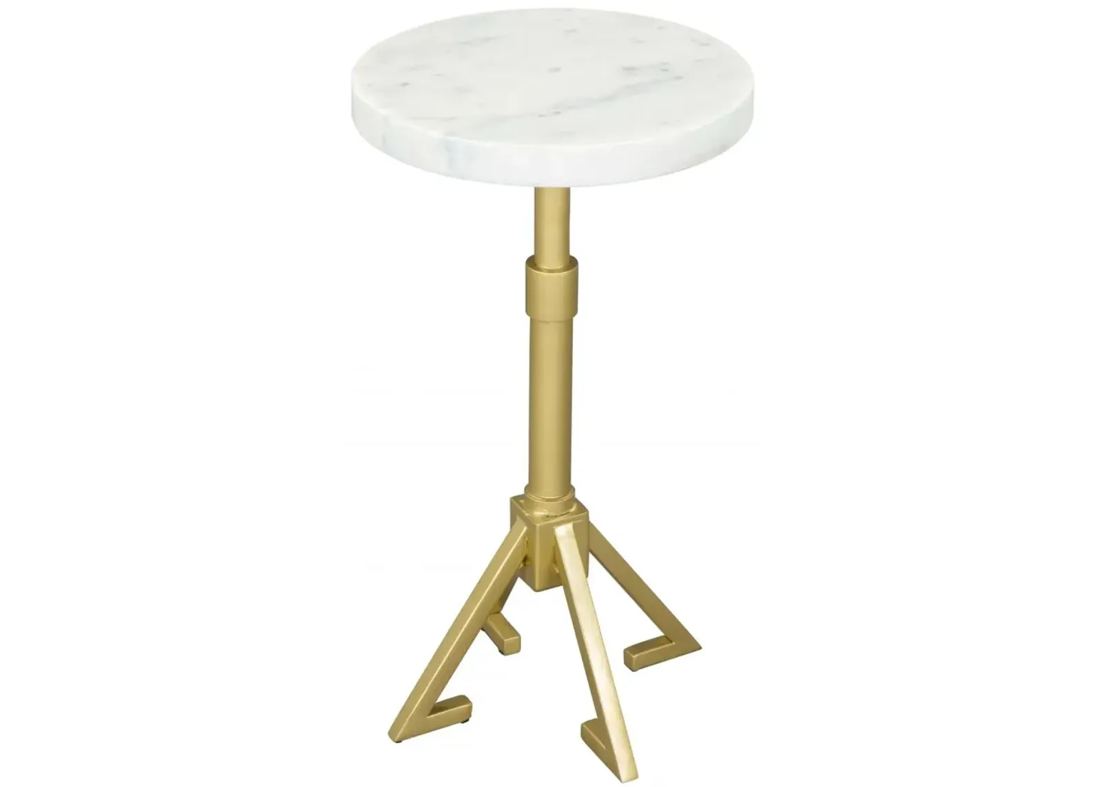 Maurice Side Table White & Gold