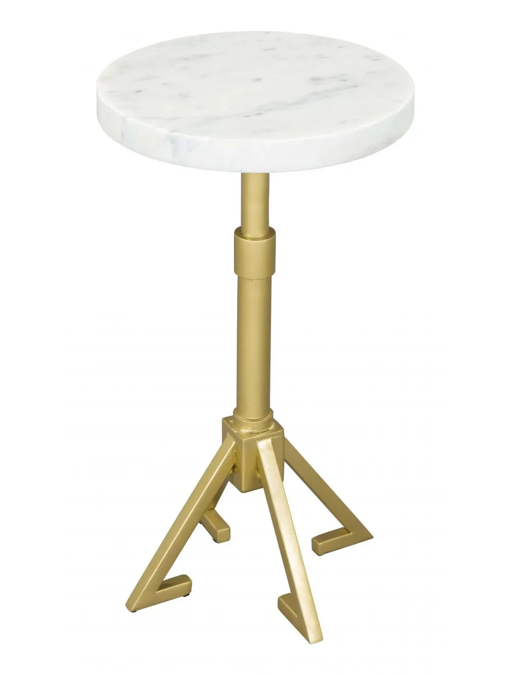 Maurice Side Table White & Gold