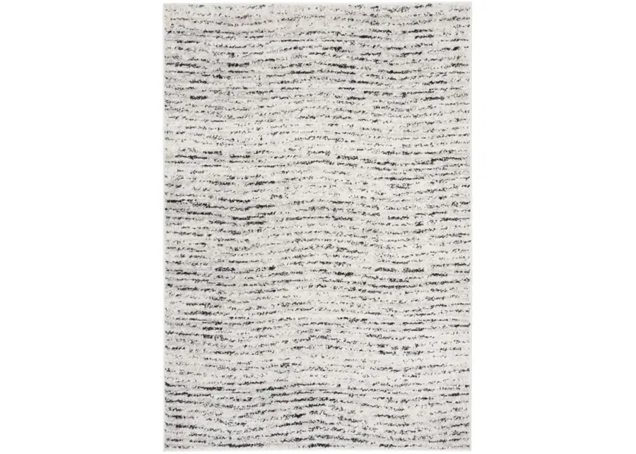 Adirondack Contemporary Ivory / Silver 3' X 5' Powerloomed Rug