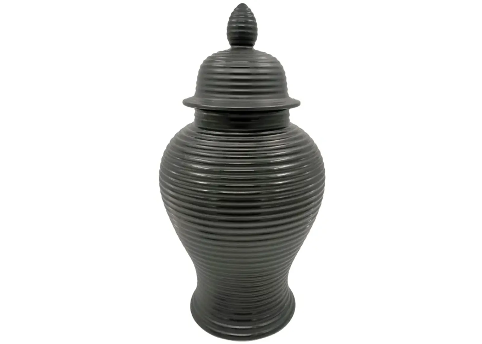 Ribbed Temple Jar - 18"