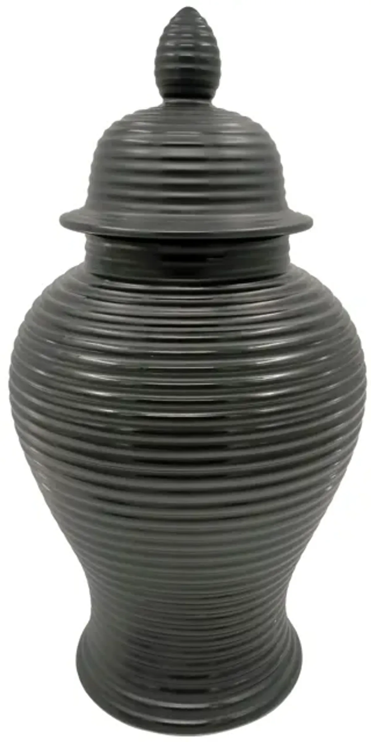 Ribbed Temple Jar - 18"