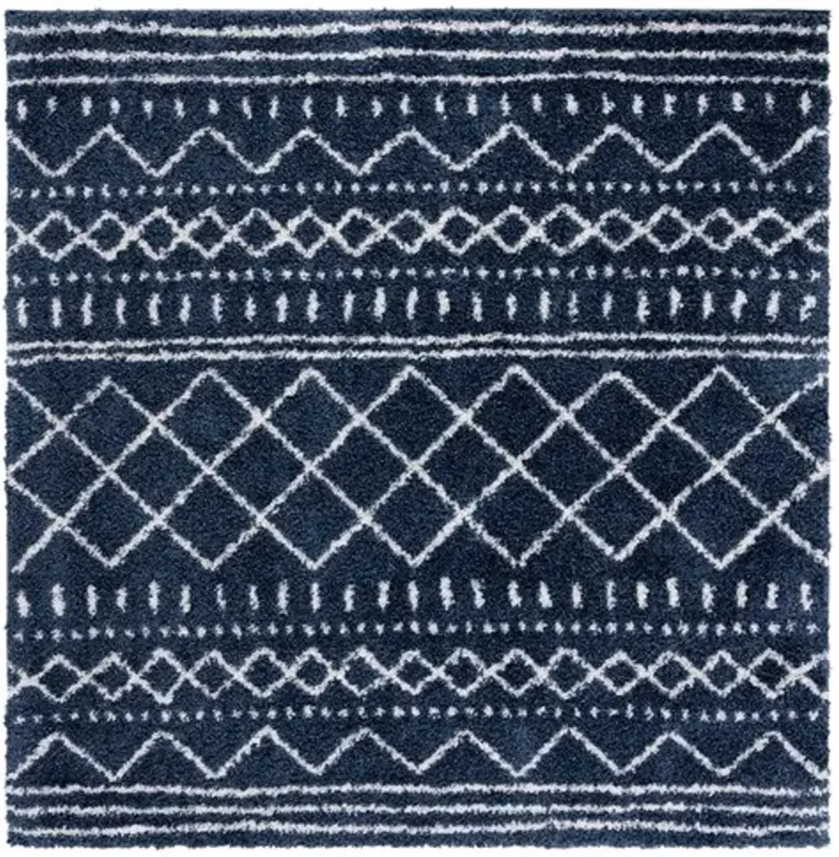 ARIZONA SHAG Square Power Loomed 5'-1" X 5'-1" Square Rug