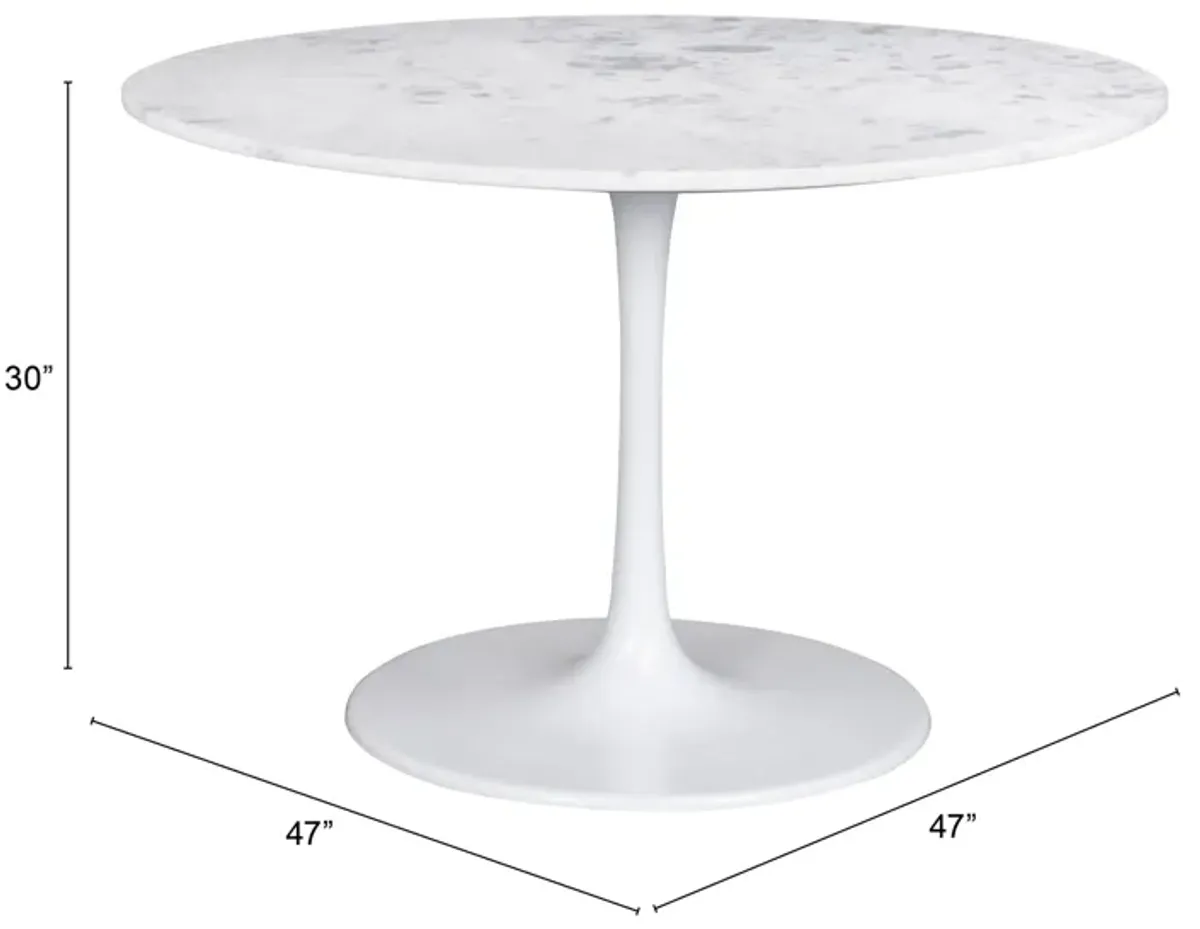 Phoenix Dining Table White