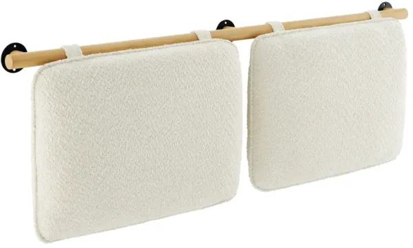 Anela Wall-Mounted Chenille Upholstered King Size Headboard by Modway