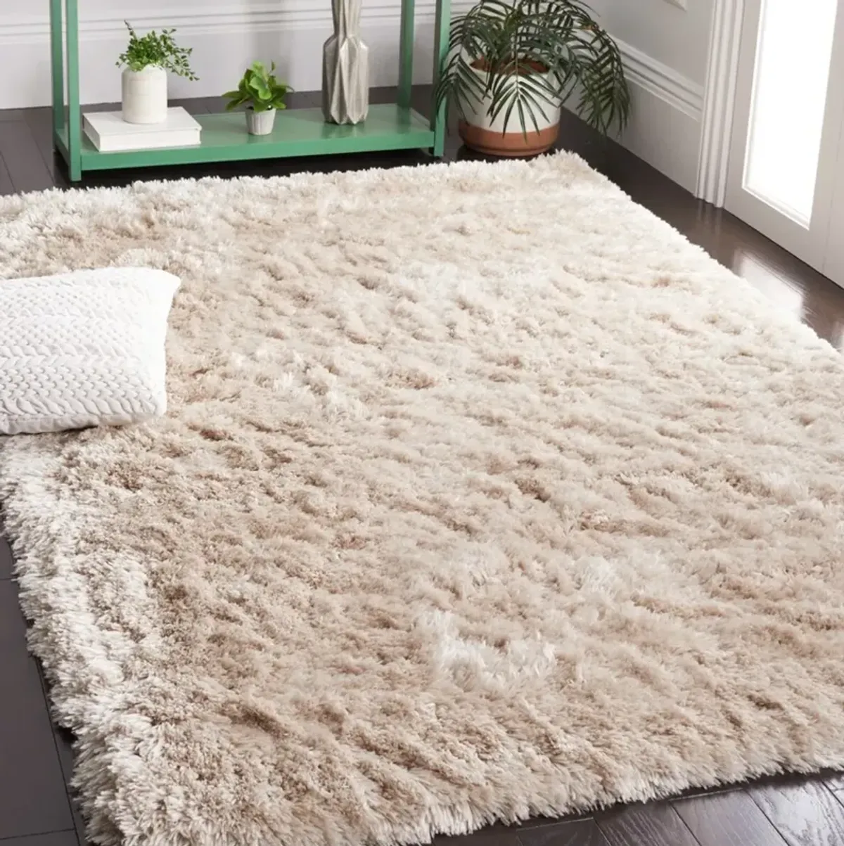 ARCTIC SHAG Beige 5' X 7' Medium Rectangle Rug