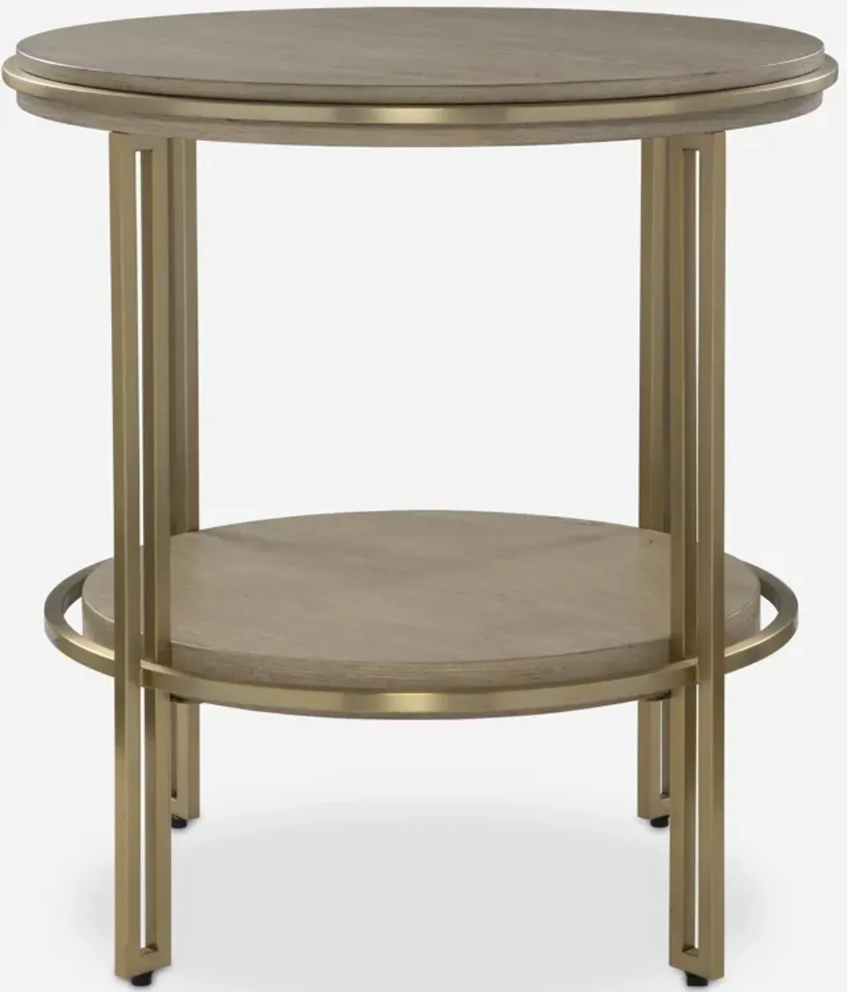 Elise Round Brass Side Table