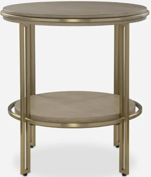 Elise Round Brass Side Table