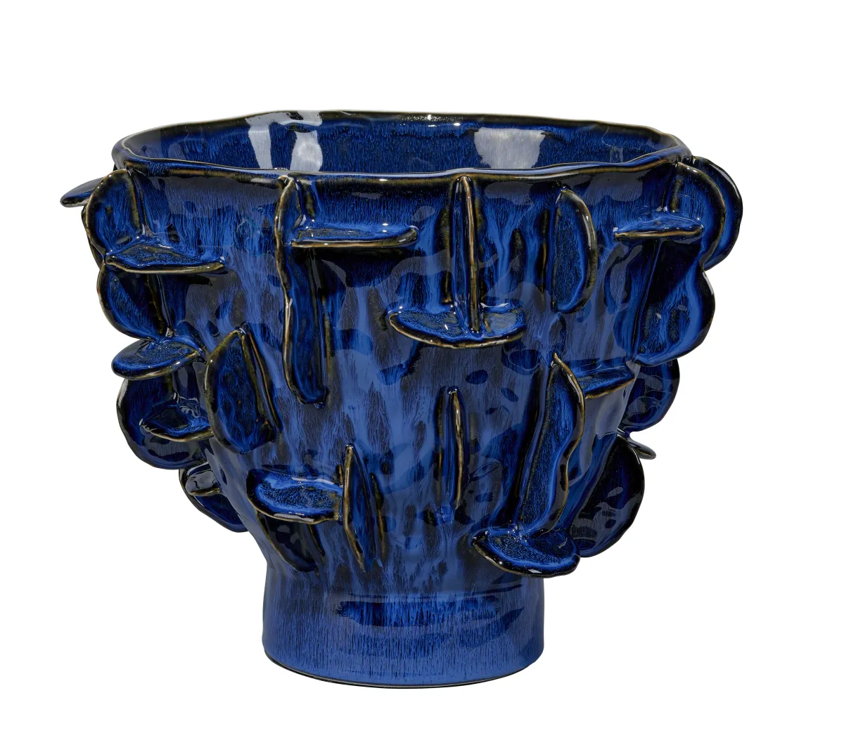 Helios Ceramic Vase, Blue