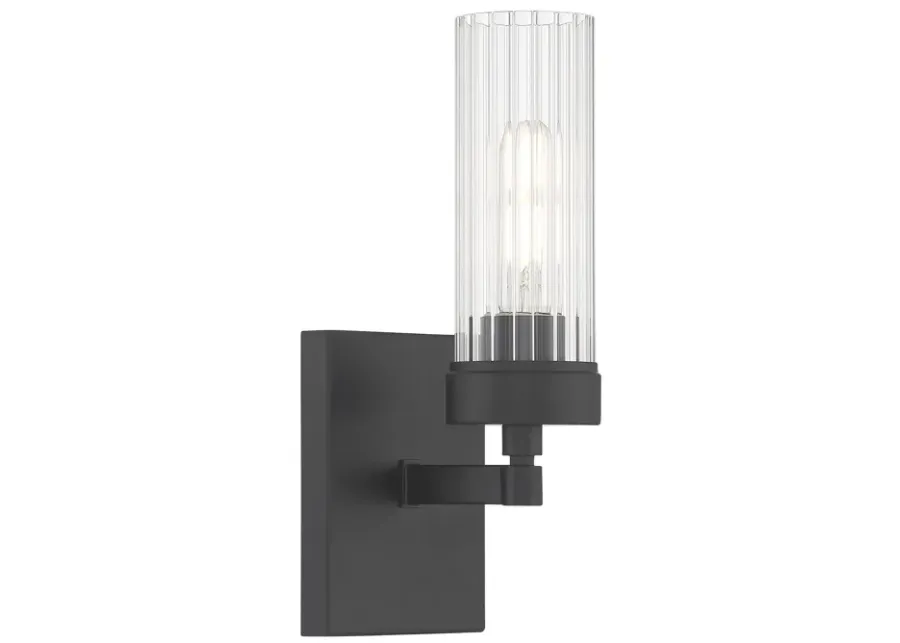 Lida Glass Bath Light - Matte Black