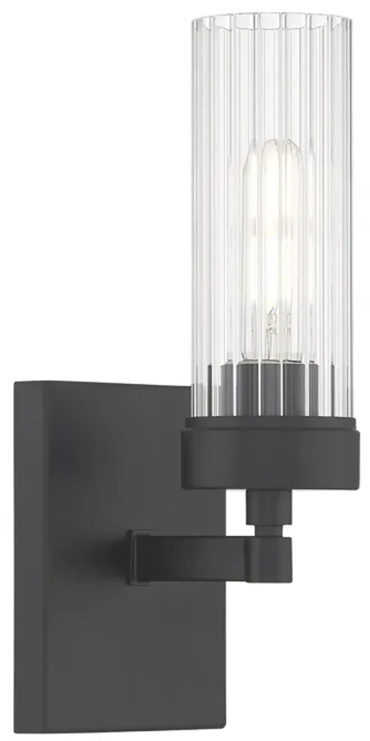 Lida Glass Bath Light - Matte Black