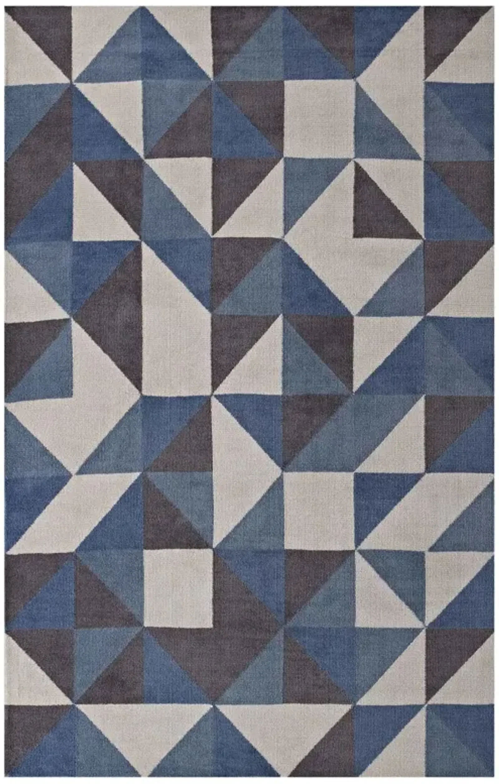 Kahula Geometric Triangle Mosaic 8x10 Area Rug